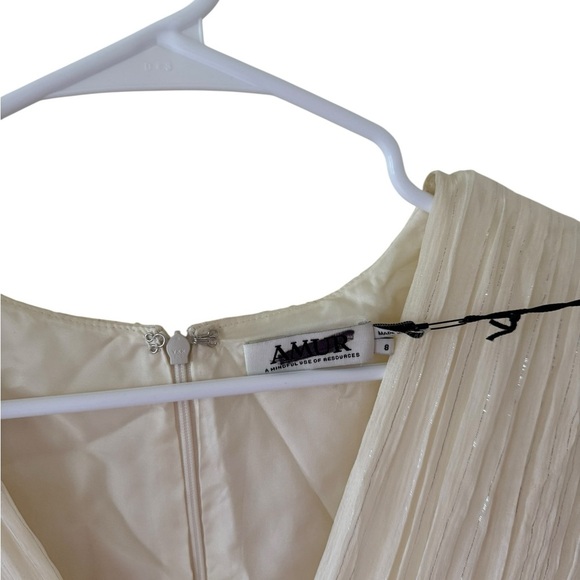 AMUR NEW Robbie Plunging Wide Leg Jumpsuit - Picture 9 of 9